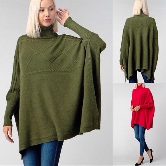 Sweaters - 💕Mika💕 (available in Olive & Red)